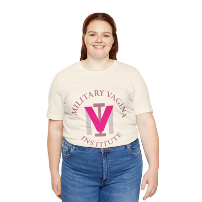 Military Vagina Institute Graphic Tee – Feminist Military-Inspired Shirt