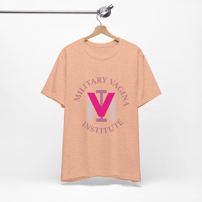 Military Vagina Institute Graphic Tee – Feminist Military-Inspired Shirt