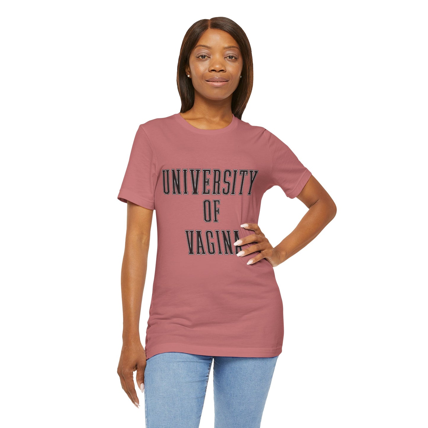 "University of Vagina" - College Style T-Shirt