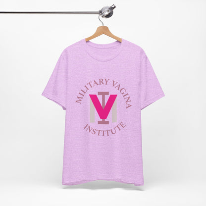 Military Vagina Institute Graphic Tee – Feminist Military-Inspired Shirt