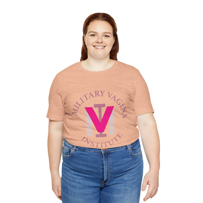 Military Vagina Institute Graphic Tee – Feminist Military-Inspired Shirt