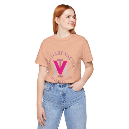 Military Vagina Institute Graphic Tee – Feminist Military-Inspired Shirt