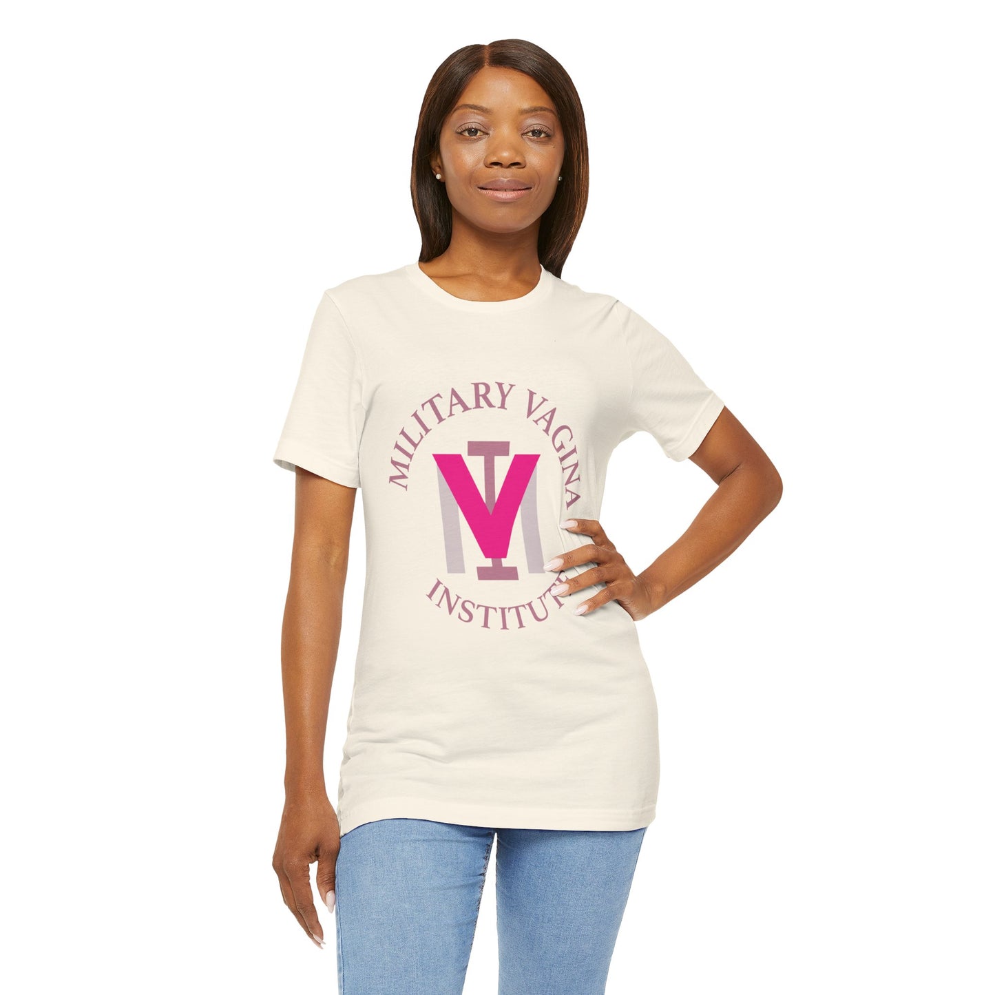 Military Vagina Institute Graphic Tee – Feminist Military-Inspired Shirt