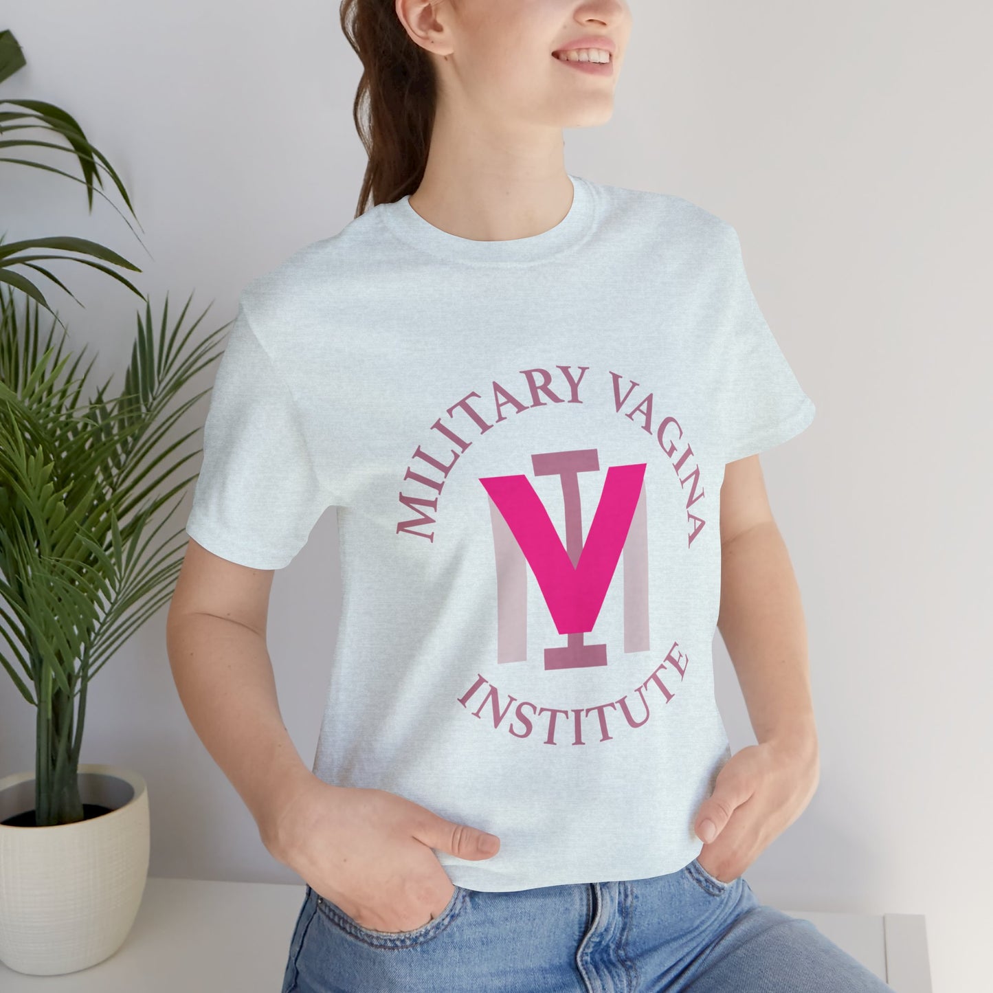 Military Vagina Institute Graphic Tee – Feminist Military-Inspired Shirt