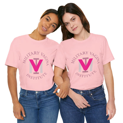 Military Vagina Institute Graphic Tee – Feminist Military-Inspired Shirt