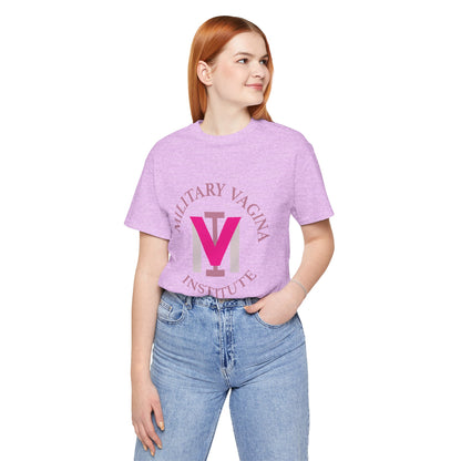 Military Vagina Institute Graphic Tee – Feminist Military-Inspired Shirt