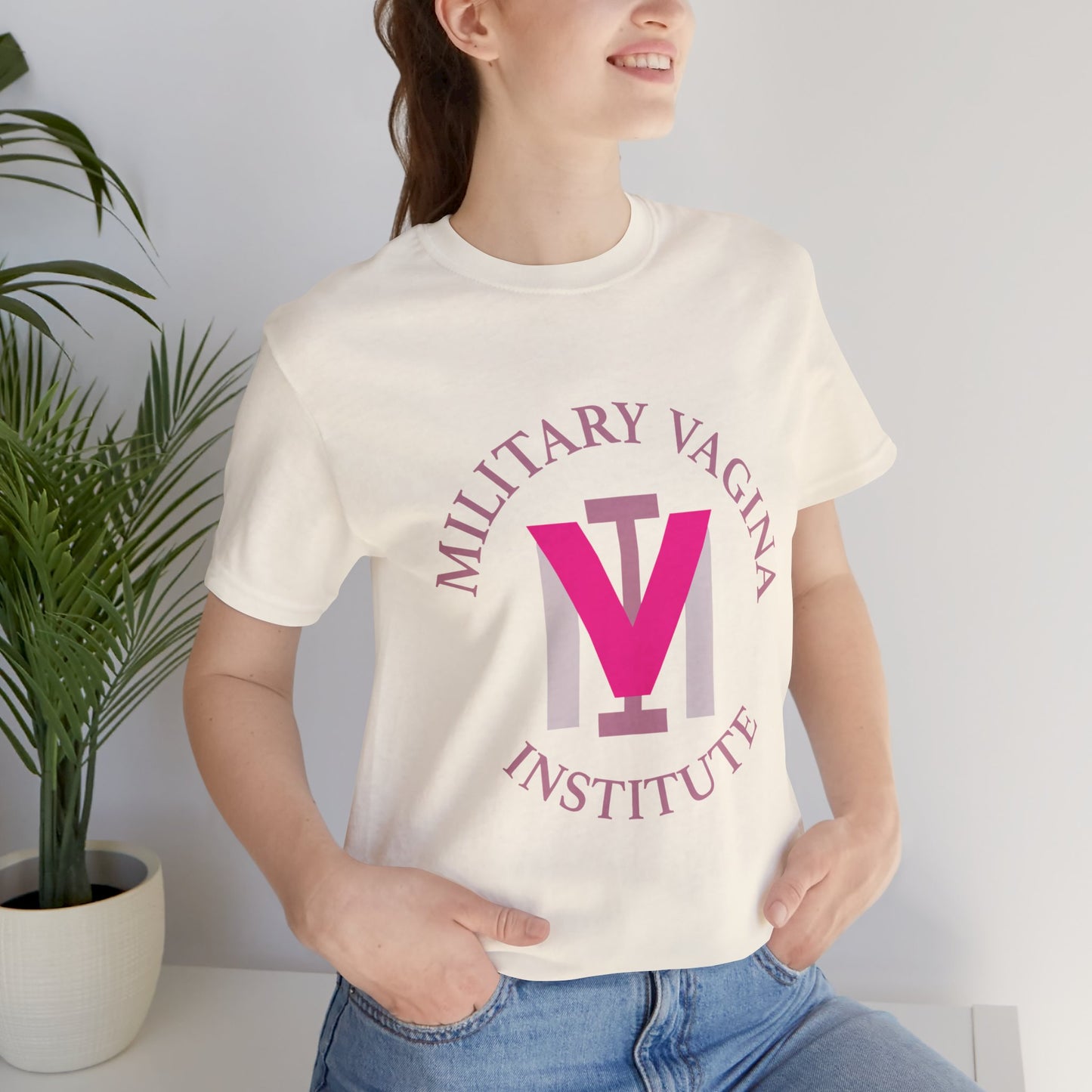 Military Vagina Institute Graphic Tee – Feminist Military-Inspired Shirt