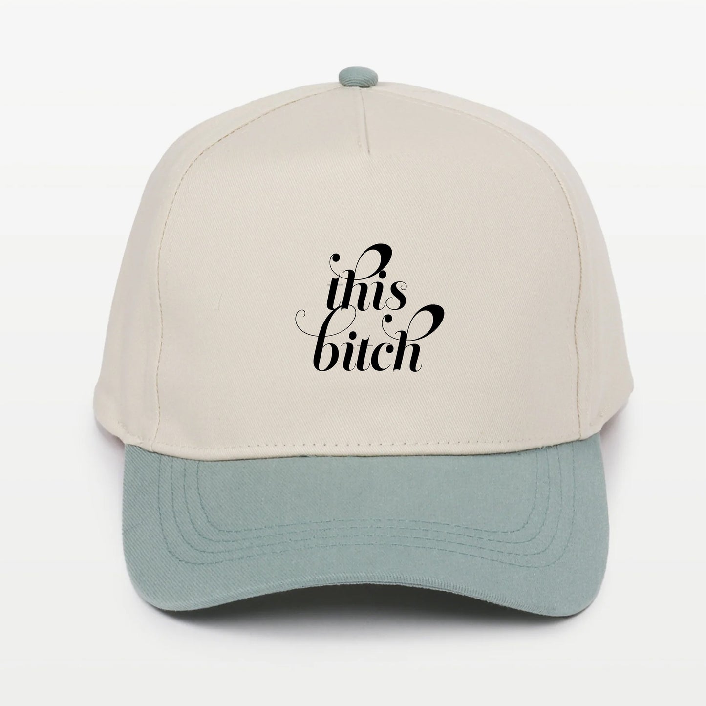 Two-Tone 5 Panel Baseball Cap