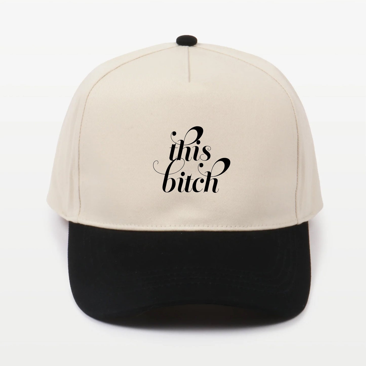 Two-Tone 5 Panel Baseball Cap